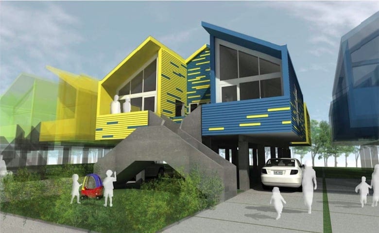Casa duplex sostenible